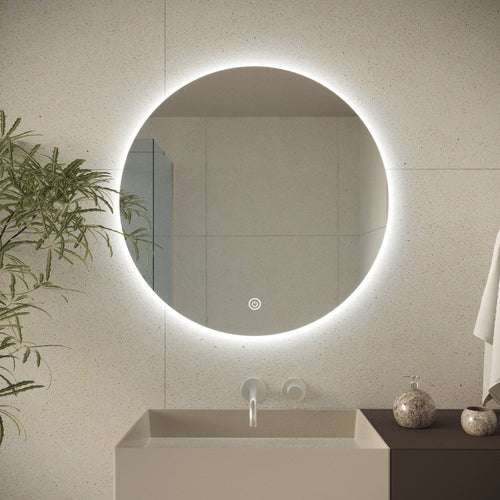 LOMAZOO badkamerspiegel Chicago - met LED verlichting & anti condens - rond - 60 cm