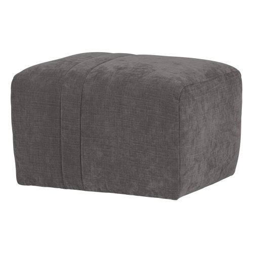 WOOOD hocker Omaire - Chenille - Grijs
