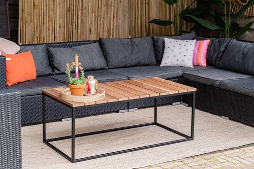 MaximaVida rechthoekige outdoor salontafel Vancouver XL 120 cm – speciaal voor buiten - vtwonen shop