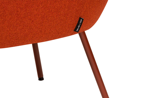 noo.ma RM59 Retro fauteuil - Rusty Red Wool