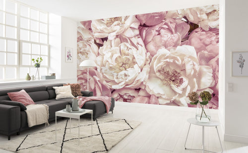 Komar fotobehang Peonies roze - 368 x 248 cm - 611145 - vtwonen shop
