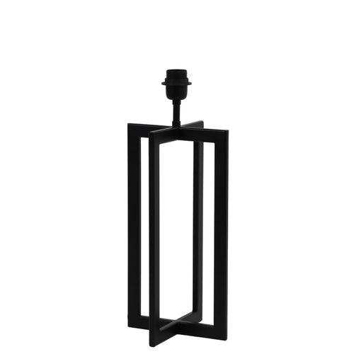Light & Living lampvoet  - zwart - 21x21x46 cm