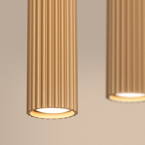 Sollux Lighting Hanglamp KARBON 4L goud - 81x5x120cm