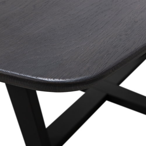 WOOOD eettafel deens doorgaande lamel Tablo - Eiken - Mystic Brown - 220x100 - vtwonen shop