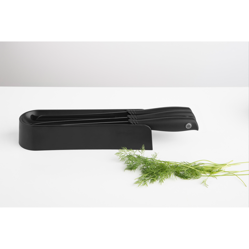 Brabantia Tasty+ Lade messenblok plus 3 messen 123023 - Dark Grey