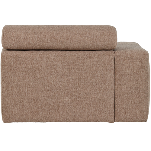 WOOOD 1-zits element bank arm links Novi - Polyester - Taup - 86x109x113 - vtwonen shop