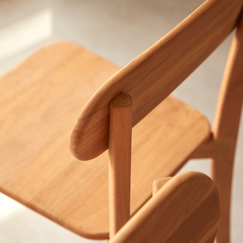 Tikamoon Stoel van massief teakhout - Naturel - vtwonen shop