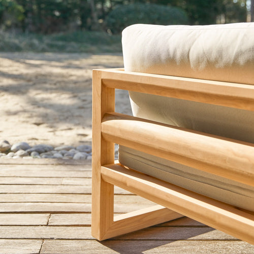 Tikamoon Tuinfauteuil in massief teak - Wit - vtwonen shop