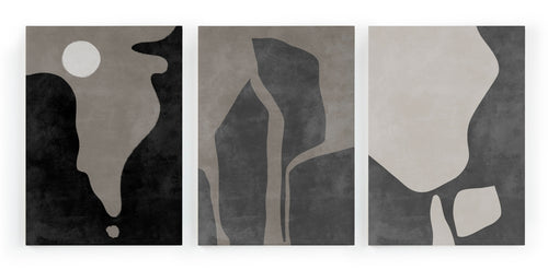 Set 3 Canvas 60x40 Gedrukt Heuvels - vtwonen shop