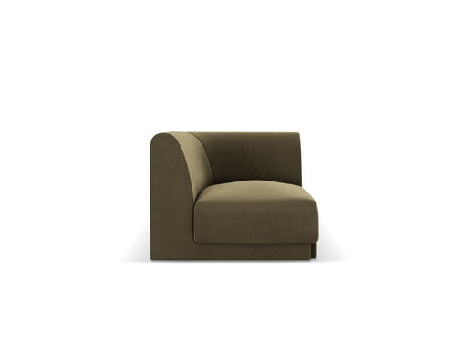 Micadoni Hoekmodule Miley flueel groente - 90x90x70cm