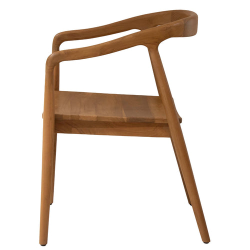 DÉJA Living Tuinstoel Lasse - Naturel Hout - Set van 2