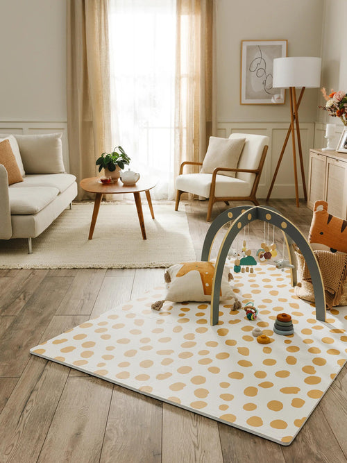 benuta speelmat Savannah - crème/geel - 120x180 cm