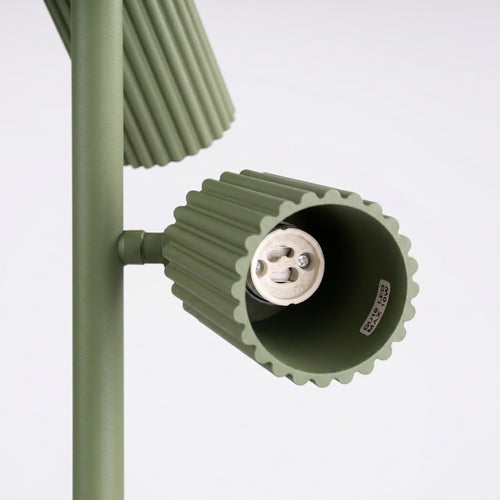 Sollux Lighting Vloerlamp KARBON 3 olijfgroen - 30x30x155cm