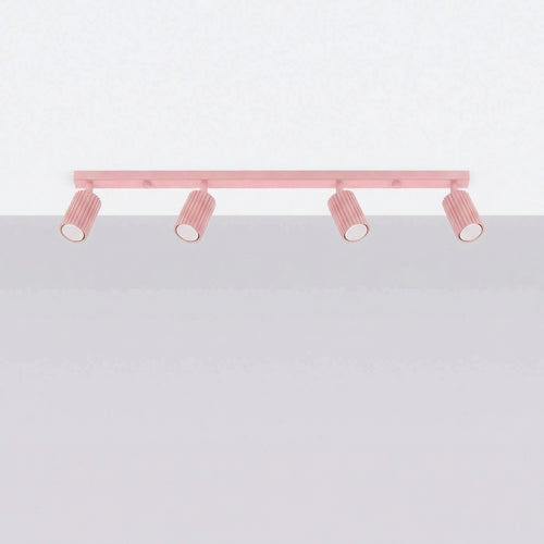 Sollux Lighting Plafondlamp KARBON 4L roze - 81x6,5x16,5cm