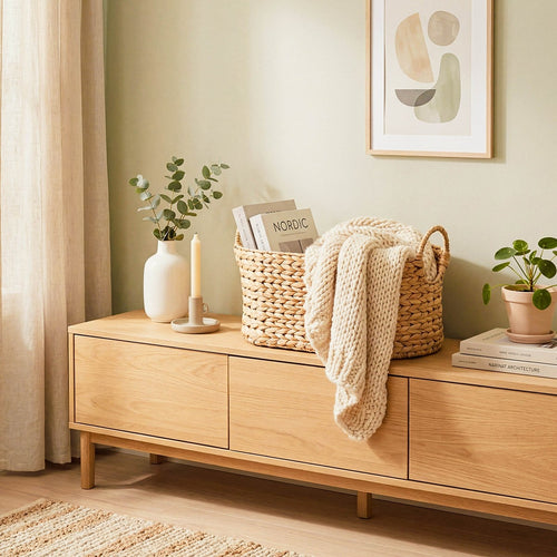Calicosy - Kleine mand - Beige - 26x40x21 cm