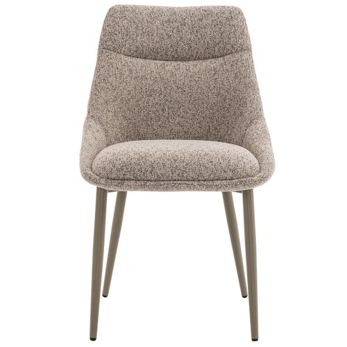 DÉJA Living Eetkamerstoel Malou - Taupe/Taupe - Set van 2 - vtwonen shop