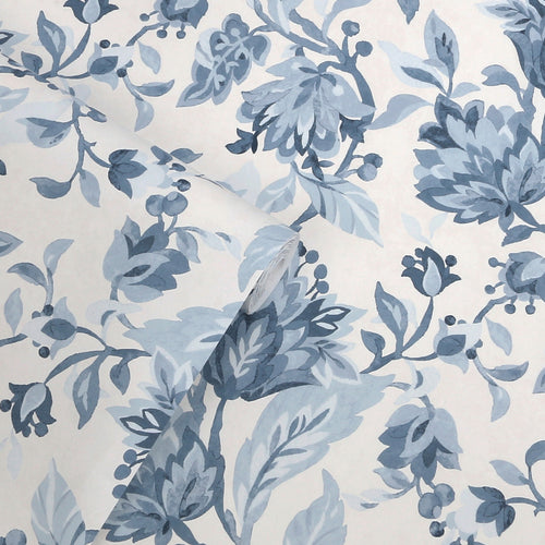 Laura Ashley Vliesbehang - Adwick Trail Dark Seaspray