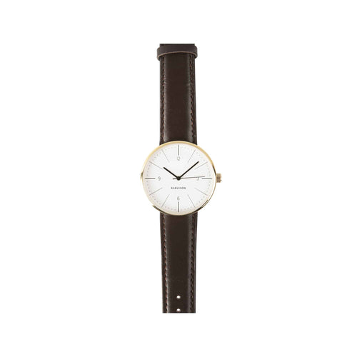 Karlsson horloge Normann - wit - Ø4cm