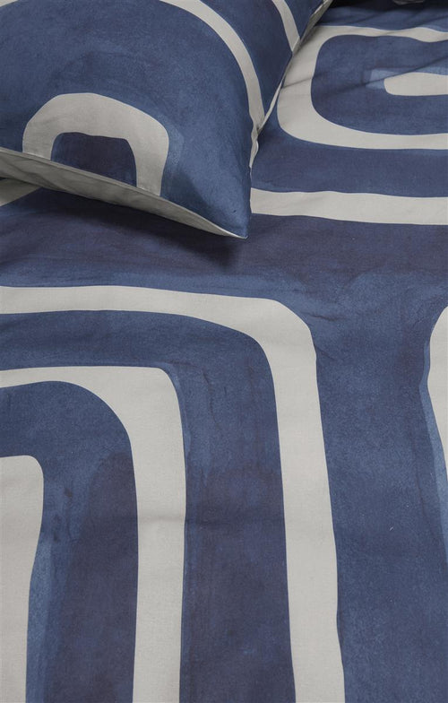 vtwonen Tribe dekbedovertrek - Tweepersoons - 200x200/220 - Indigo - vtwonen shop