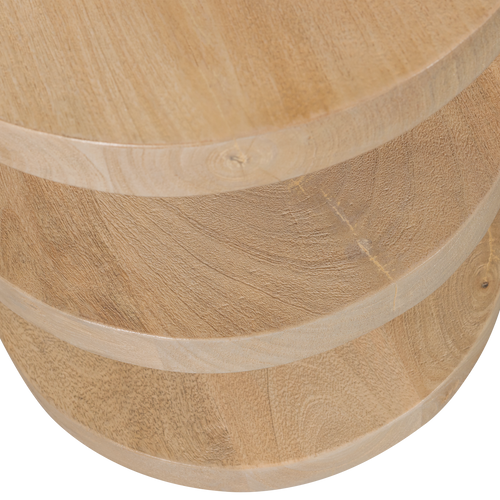 WOOOD bijzettafel Darren - Mangohout - Naturel - 42x36x36