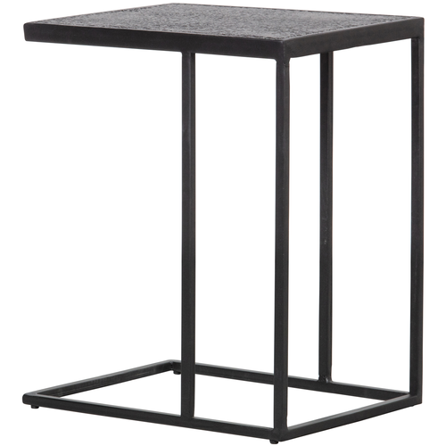 WOOOD bijzettafel u-vorm buiten Feba - Metaal - Zwart - 55x45x35 - vtwonen shop