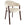 DÉJA Living Eetkamerstoel Uppsala - Taupe/Walnoot - Set van 2