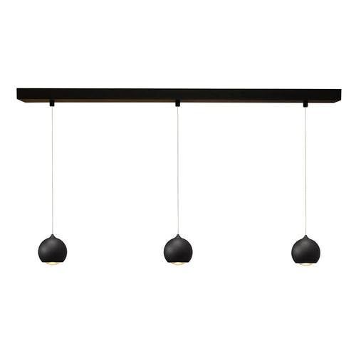 Artdelight hanglamp Denver - 3 lichts - 100  x 175   cm - zwart - vtwonen shop