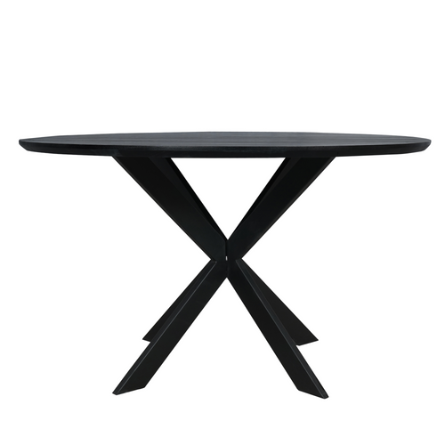 Starfurn  eettafel Ferris - zwart - 130x130x76cm
