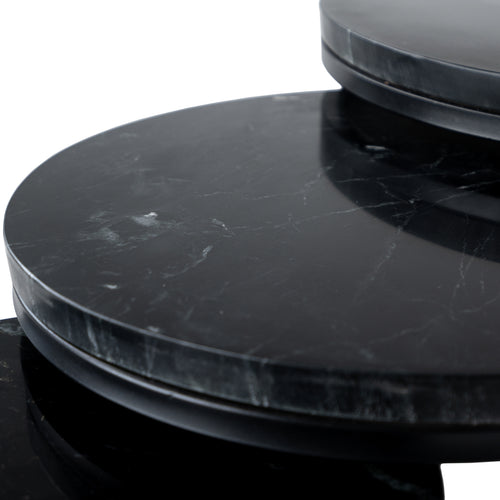 Kick salontafelset Marble - set van 3 - Zwart - vtwonen shop