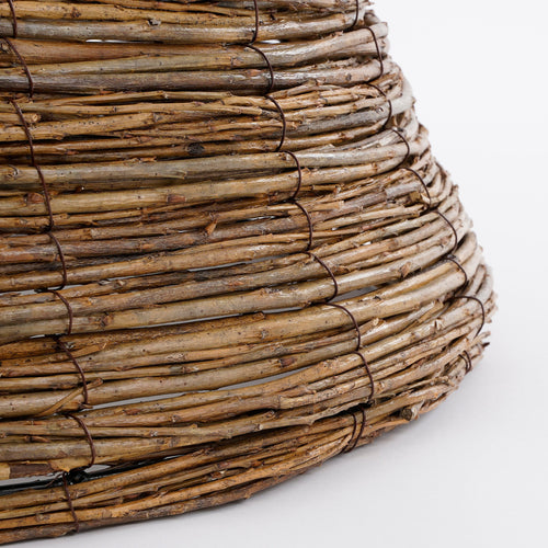 Mica Decorations Kerstboommand - H21 x Ø50 cm - Wilgentakken - Bruin