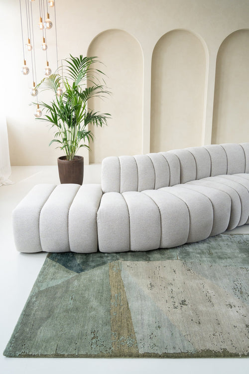 Vloerkleed MOMO Rugs Grace Lime twist Moss green 300x400 cm