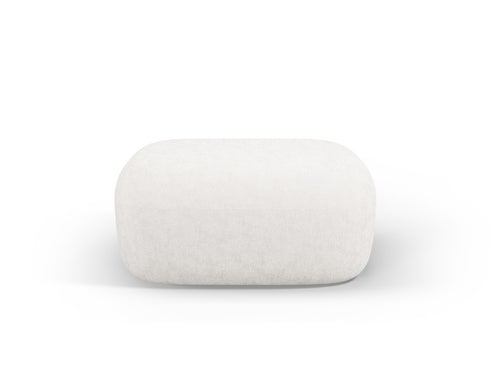 Micadoni Poef Jenny chenille, lichtbeige - 88x90x40cm