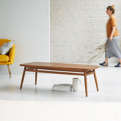 Tikamoon Twist - Massief teakhout salontafel - Naturel - vtwonen shop