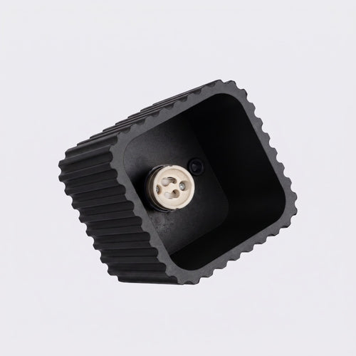 Sollux Lighting Plafondlamp RIFF 1 zwart GU10 - 10x10x10cm