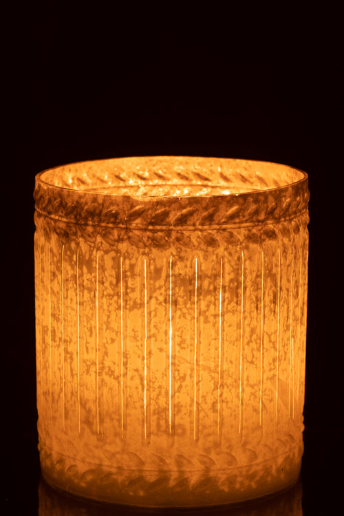 J-Line kaarshouder Ezy - glas - wit - extra large - vtwonen shop