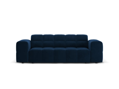 Cosmopolitan Design Bank Chicago 2-zits, flueel koningsblauw - 102x178x78cm