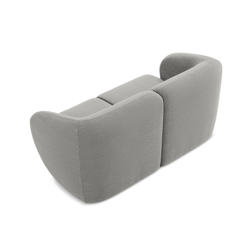 LaMiaSofa Tweezits modulaire bank Cervo - bouclé - lichtgrijs - 174x94x75