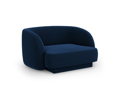 Micadoni Fauteuil Miley flueel, koningsblauw - 90x103x70cm
