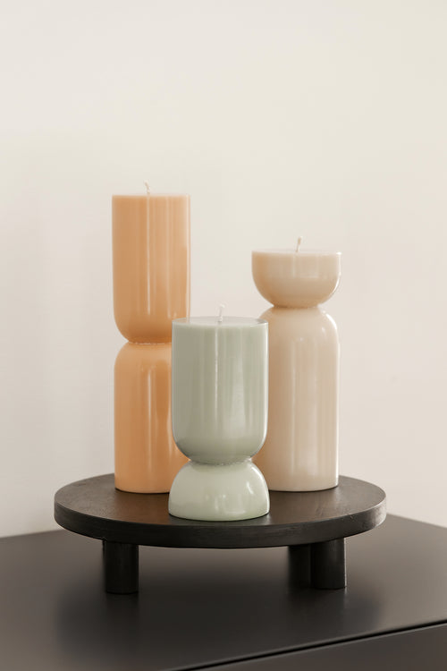 Originalhome kaars organische vorm - groen - S - vtwonen shop