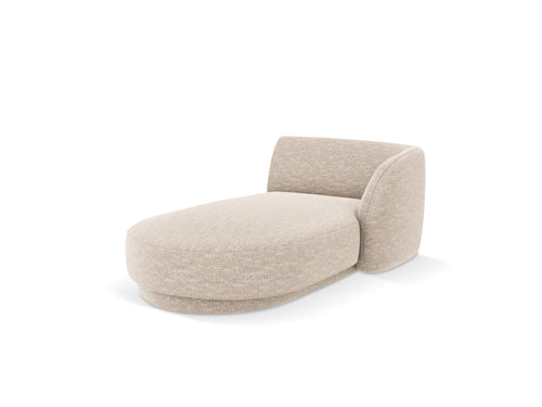 Micadoni - Rechter chaise longue "Miley" chenille, beige - 156x90x70cm