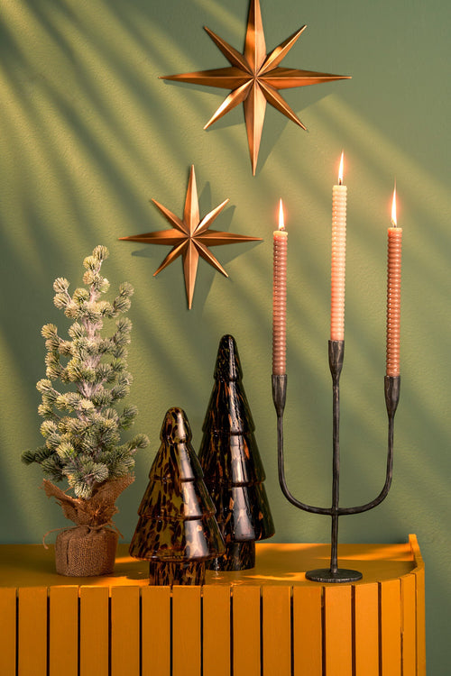 House of Seasons Kunstkerstboom in Jute - H55 x Ø25 cm - Groen Frosted