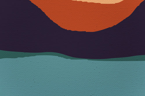 Canvas 60x40 Middernacht Zonsondergang - vtwonen shop