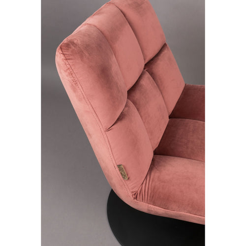 Dutchbone Bar Fauteuil Velours Roze