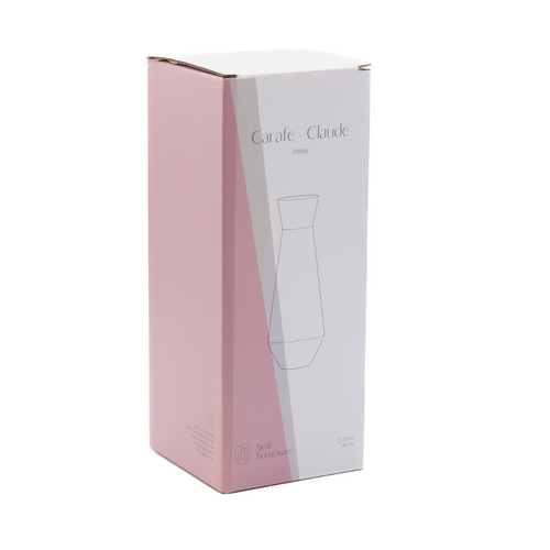 Brût Homeware Water glazen roze, set van 4.  Extra roze karaf voor € 4,95