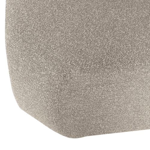 WOOOD hoekelement rond Mojo Base - Bouclé - Beige Melange - 74x110x110