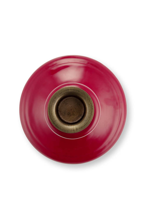 Pip Studio - Houten Kandelaar - Rood - 13 x 25 cm