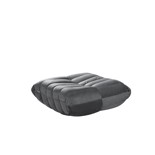 HOME DELUXE Relaxfauteuil met voetenbank CHILL - antraciet 102 x 87 x 70 cm