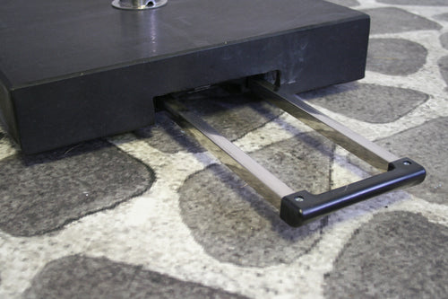 SenS-Line - Parasolfeet 30kg With Trolleysystem - Zwart