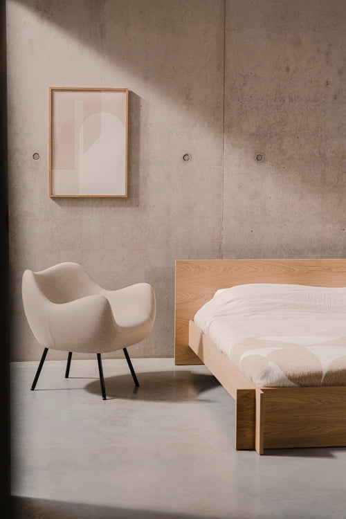 noo.ma RM58 Retro fauteuil - Bright Beige Wool
