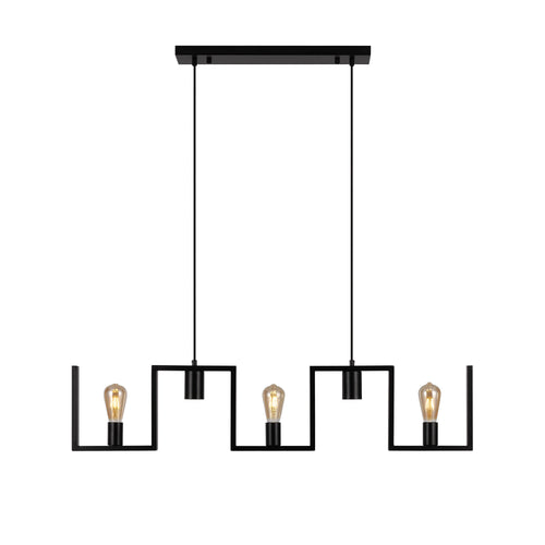 Ylumen hanglamp Row - 5 lichts - 112  x 150   cm - zwart - vtwonen shop